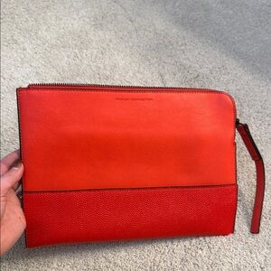 French Connection Vibrant Red Clutch